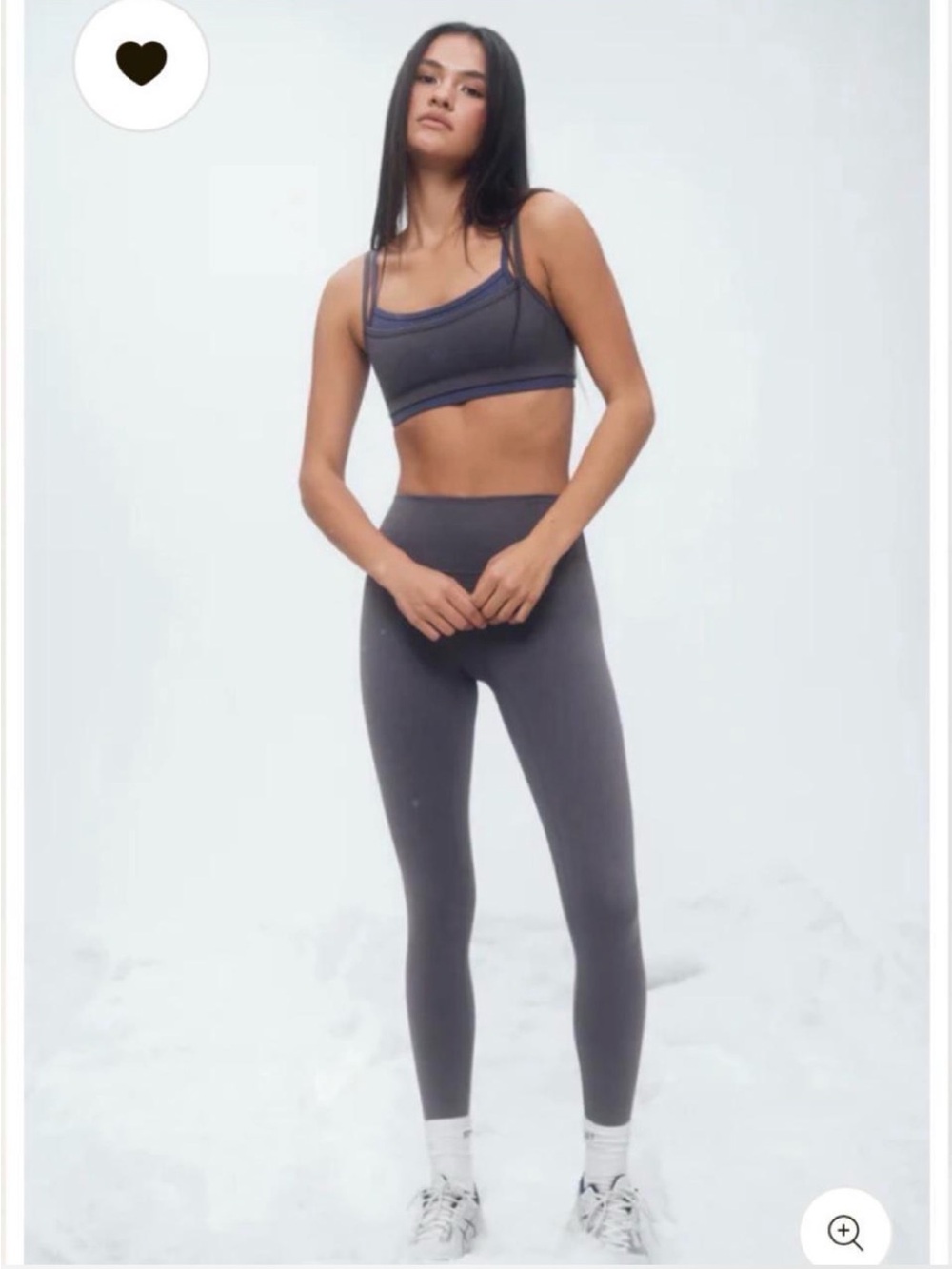 SET Active FormCloud Cloud High-Rise Leggings Charcoal Gray Everest Size S